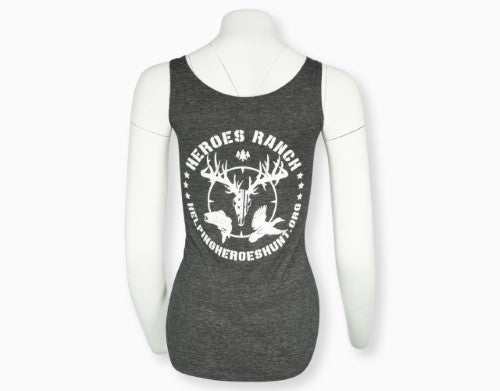 Women's Fitted Tank Top (Charcoal Gray)